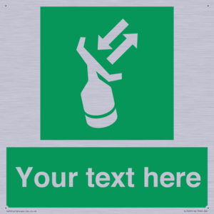 Custom sign safe condition Search and rescue transponder